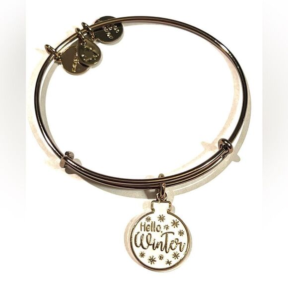 Alex and Ani Dark Bronze “Hello Winter" expandable bracelet. - Picture 1 of 5
